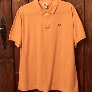 Lacoste polo Orange men’s sz 6
